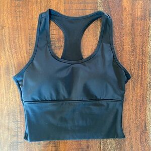 Sale!! LAST CHANCE!! Black Longline Sports Bra - Small